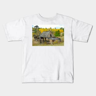 Abandoned Mine in Autumn Kids T-Shirt